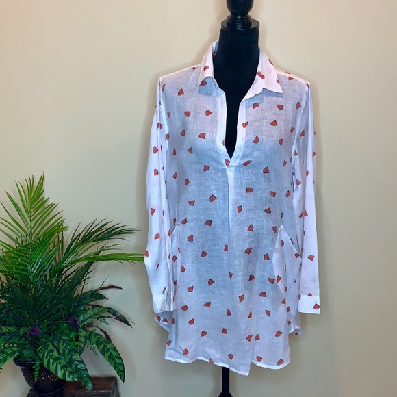 FOR CYNTHIA 💯 linen coverup - Picture 2 of 8